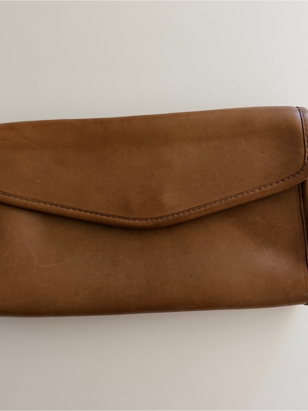 Vintage nyc Coach Leather Envelope Clutch